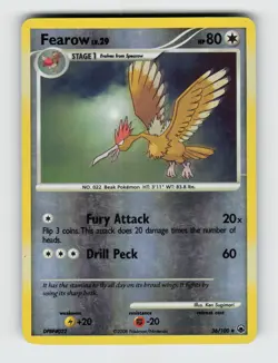 Fearow 36/100 - Pokemon - Majestic Dawn - Reverse Holo Uncommon - LP - Image 1