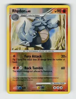 Rhydon 80/147 Reverse Holo Uncommon Supreme Victors Pokemon 2009 MP - Image 1