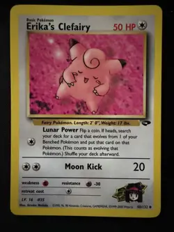 Erika's Clefairy - 2000 Pokemon Gym Challenge - 40/132 Vintage WOTC - Image 1