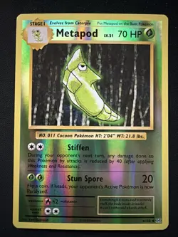Metapod - Reverse Holo - 2016 Pokemon XY Evolutions 4/108 - Image 1