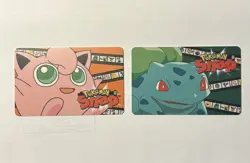 1999 Blockbuster Video Pokemon Snap Smart Card Jigglypuff and Bulbusaur 2 pack - Image 1