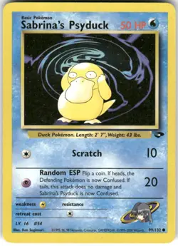 Sabrina's Psyduck 99/132 Common Gym Challenge Pokemon Unlimited MP - Image 1