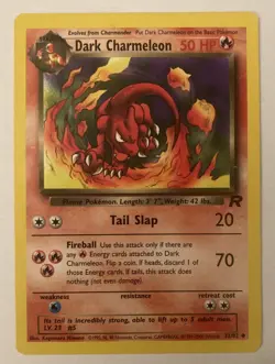 Pokemon | Dark Charmeleon 32/82 | Team Rocket Non-Holo Uncommon | WOTC - Vintage - Image 3