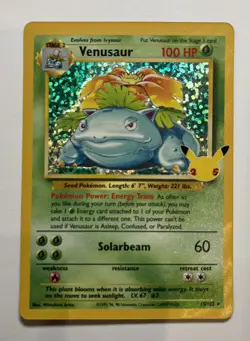 Venusaur 15/102 Celebrations Holo 25th Anniversary 2021 Pokemon TCG NM - Image 1