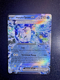 2025 Pokemon Prismatic Evolutions Wellspring Mask Ogerpon ex #027/131 - Image 1