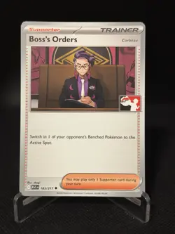 Boss’s Orders 183/217 Prize Pack Series 9 - NM Non-holo - Play! Pokemon Stamp - Image 1