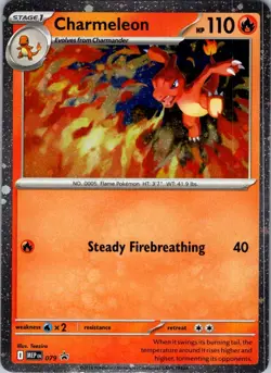 Charmeleon (Cosmos Holo) 079 Promo ME: Mega Evolution Promo Pokemon Near Mint - Image 1