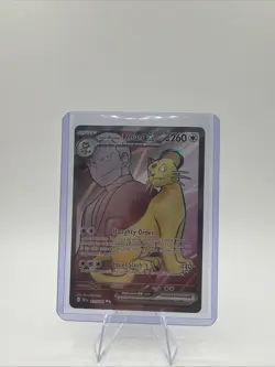 Pokemon TCG Team Rocket's Persian EX Ultra Rare Full Art Holo 219/182 English - Image 1