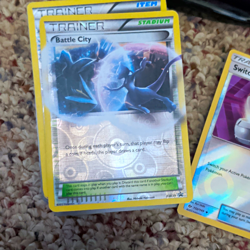 Pokemon TCG Battle City BW39 Trainer Stadium Holo Card English Black & White - Image 1