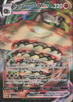 Sandaconda VMAX 090/198 Holo VMAX Rare Chilling Reign Pokemon Near Mint - Image 1