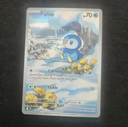 Pokemon TCG Piplup 098/094 - Phantasmal Flames - Illustration Rare - NM/M - Image 1