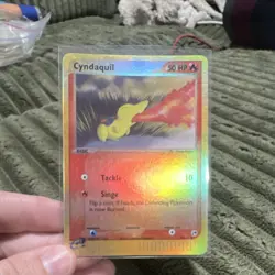 Pokemon Cyndaquil Sandstorm 59/100 Common 50 HP Basic Reverse Holo 2002 TCG Card - Image 1