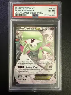 Pokemon TCG Gardevoir EX RC30/RC32 Generations Radiant Full Art Holo PSA 8 - Image 1