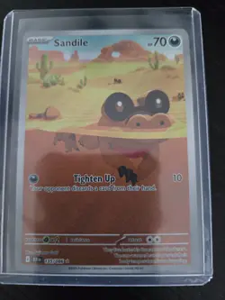 Pokemon TCG Sandile Illustration Rare Black Bolt 135/086 - Image 1