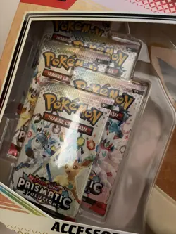 Pokemon Prismatic Evolutions Accessory Pouch Special Collection Box New Sealed - Image 2