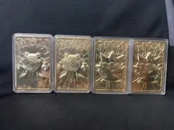 Pokemon 23K Gold Plated Trading Cards 1999 Burger King Promotion - w/ Certs - Image 1