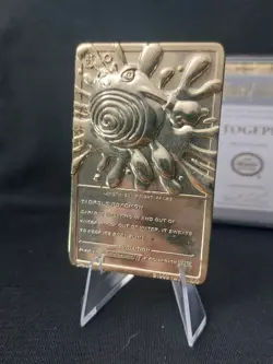 Pokemon 23K Gold Plated Trading Cards 1999 Burger King Promotion - w/ Certs - Image 4