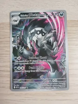 Pokemon TCG Galarian Obstagoon 245/217 Ascended Heroes Illustration Rare NM - Image 1