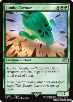 MTG Jumbo Cactuar Card #191 FINAL FANTASY NM Magic - Image 1
