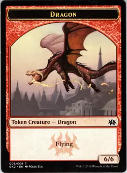 Dragon Token (006) 6 Token Commander Anthology Magic: The Gathering Near Mint - Image 1