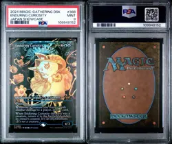 2024 MTG Enduring Curiosity (Showcase) Duskmourn: House of Horror 388 PSA 9 Mint - Image 3