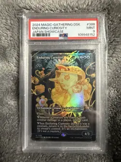 2024 MTG Enduring Curiosity (Showcase) Duskmourn: House of Horror 388 PSA 9 Mint - Image 4