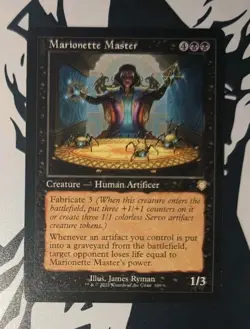 MTG The Brothers' War Commander Rare MARIONETTE MASTER NM - Image 1