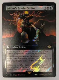 Isildur's Fateful Strike (Extended Art)(Surge Foil) Lord Of The Rings - MTG RARE - Image 1