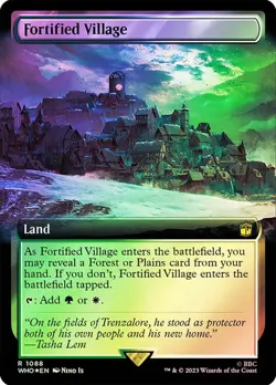 Fortified Village Foil Extended Art Doctor Who Commander NM MTG - Image 1