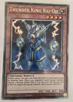 YuGiOh | Thunder King Rai-Oh | RA03-EN206 | Platinum Secret Rare - Image 1