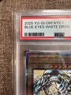 Yugioh OCG Blue-Eyes White Dragon Ukiyo-e 25th Anniv. Post Office Promo PSA 10 - Image 2