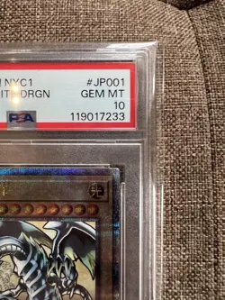 Yugioh OCG Blue-Eyes White Dragon Ukiyo-e 25th Anniv. Post Office Promo PSA 10 - Image 3