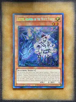 Yugioh Elzette, Azamina of the White Forest SUDA-EN008 Secret Rare 1st Ed NM - Image 1