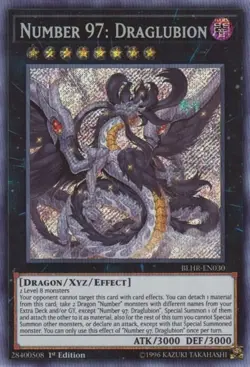 1x Number 97: Draglubion | BLHR-EN030 | SCR | 1st Ed | NM | YuGiOh - Image 1