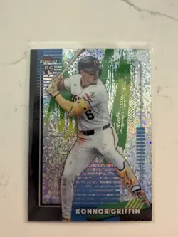 2026 Topps Finest Baseball #6 Konnor Griffin Mini Diamond Refractor RC Rookie - Image 1