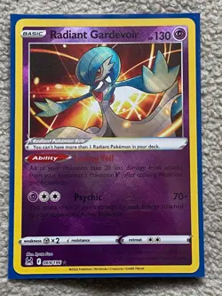 Pokemon TCG Lost Origin RADIANT GARDEVOIR 69/196 Holo Rare - Image 1