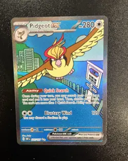 The Pokemon Company Pidgeot ex 225/197 Obsidian Flames SIR Full Art Holo Eng - Image 1