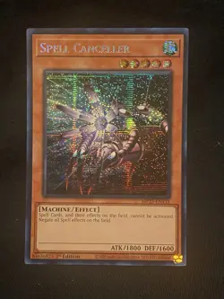Spell Canceller Prismatic Secret Rare MP25-EN131 2025 Mega-Pack Tin Yugioh! - Image 1