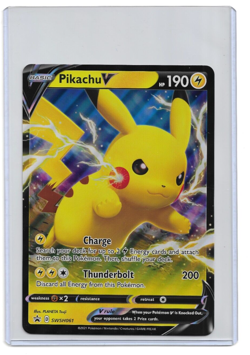 Pikachu V JUMBO SWSH061 Sword Shield Promo Shining Fates Pokemon Card NM - Image 1