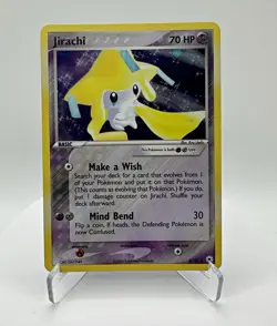 Pokemon TCG Jirachi 8/101 Hidden Legends Holo Rare EN 2004 70 HP Basic - Image 1