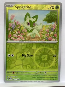 Sprigatito - 013/193 - Common - Paldea Evolved - Pokemon - Reverse Holo NM - Image 1