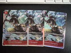 One Piece Card Game Edward Newgate ST15-002 SR Foil PRB02 English x3 - Image 1