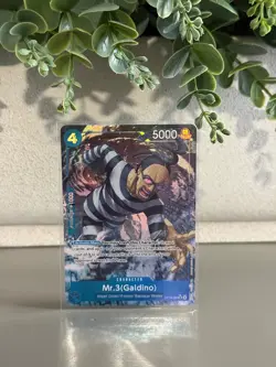 One Piece OP16-056 Mr.3 Galdino Alt Art SR English The Time of Battle NM - Image 1