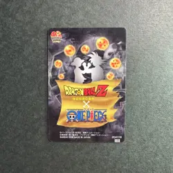 M3089 Ace & Vegito Dragon Ball x One Piece Jump 40th Anniversary Gummy Card J30 - Image 2