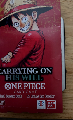 One Piece Carrying On His Will Sleeved Booster Packs (3) - Image 2