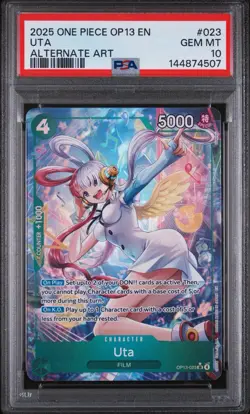 2025 One Piece Uta OP13-023 Alternate Art English PSA 10 - Image 1