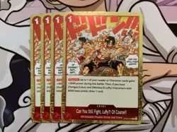 4x One Piece Can You Still Fight.LuffyU! Of Course!! ST30-016 C Foil Playset x4 - Image 1