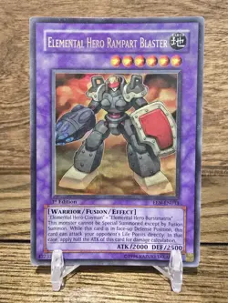 Yugioh Elemental Hero Rampart Blaster EEN-EN033 Elemental Energy 1st Edition MP - Image 1