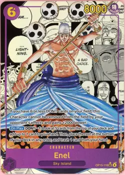 One Piece Single: Enel OP15-118 Manga Alternate Art (2026) NM - Image 1