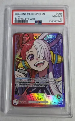 PSA 10 Uta (Alt Art) Wings of the Captain OP06-001 EN One Piece B10 - Image 1